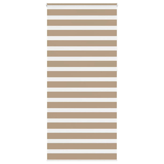 vidaXL Zebra Blind Sand Brown 95x230 cm Fabric Width 90.9 cm Polyester