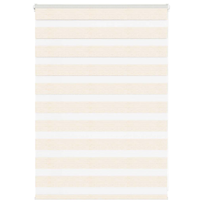 vidaXL Zebra Blind Marble Beige 115x100 cm Fabric Width 110.9 cm Polyester