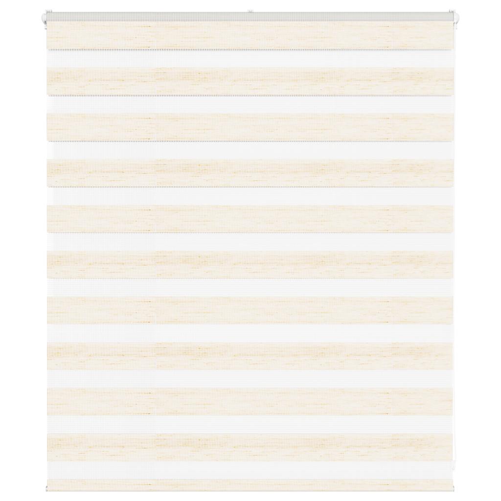 vidaXL Zebra Blind Marble Beige 120x100 cm Fabric Width 115.9 cm Polyester