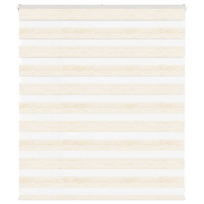 vidaXL Zebra Blind Marble Beige 125x100 cm Fabric Width 120.9 cm Polyester