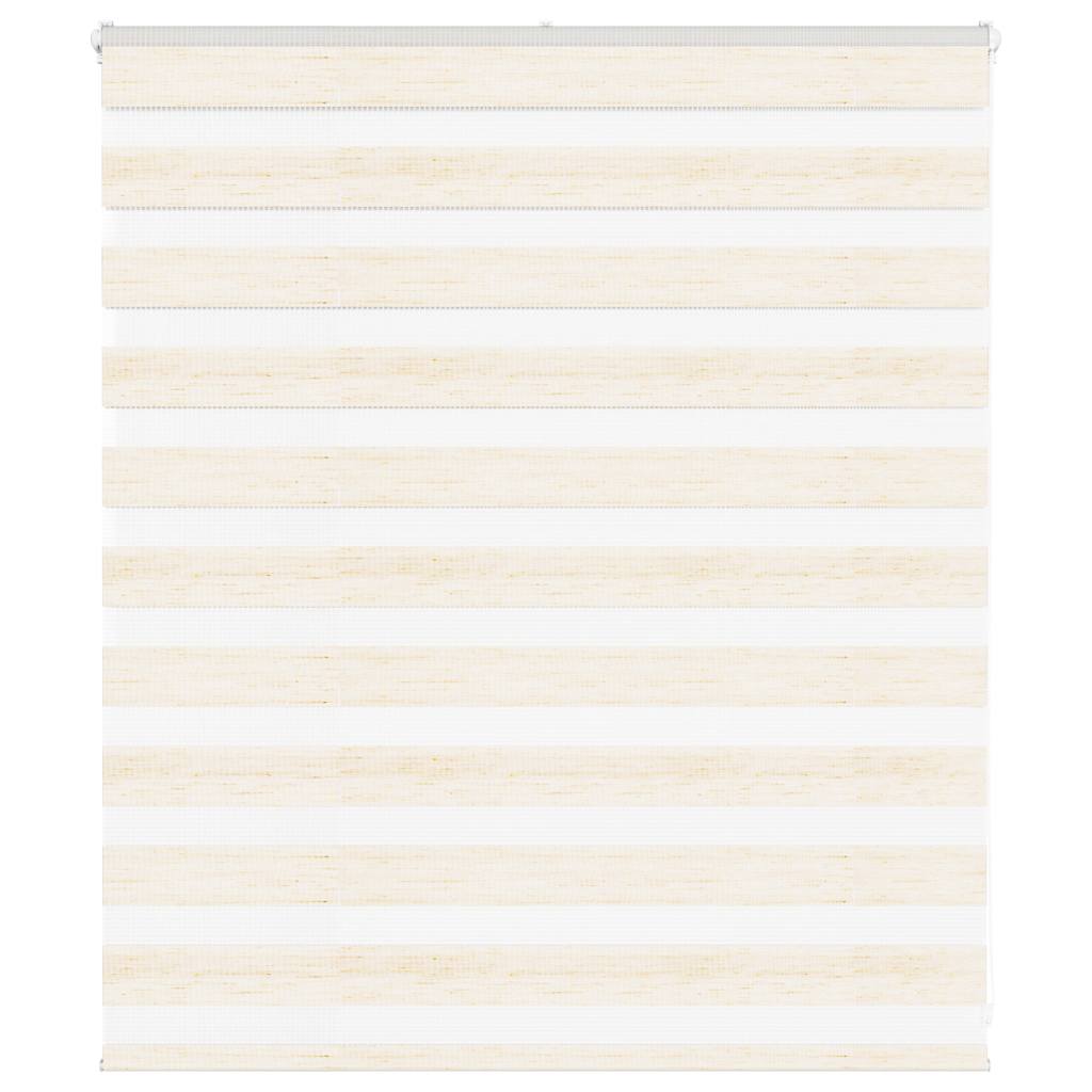 vidaXL Zebra Blind Marble Beige 135x100 cm Fabric Width 130.9 cm Polyester