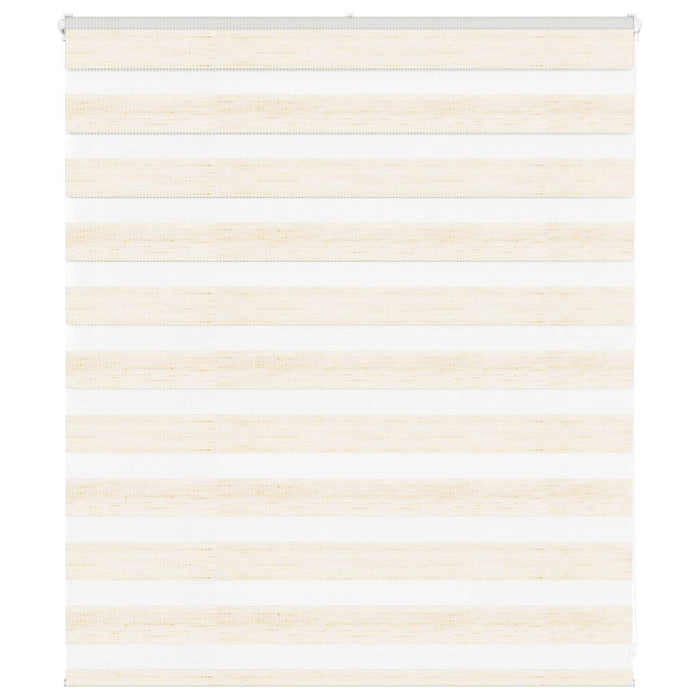 vidaXL Zebra Blind Marble Beige 135x100 cm Fabric Width 130.9 cm Polyester