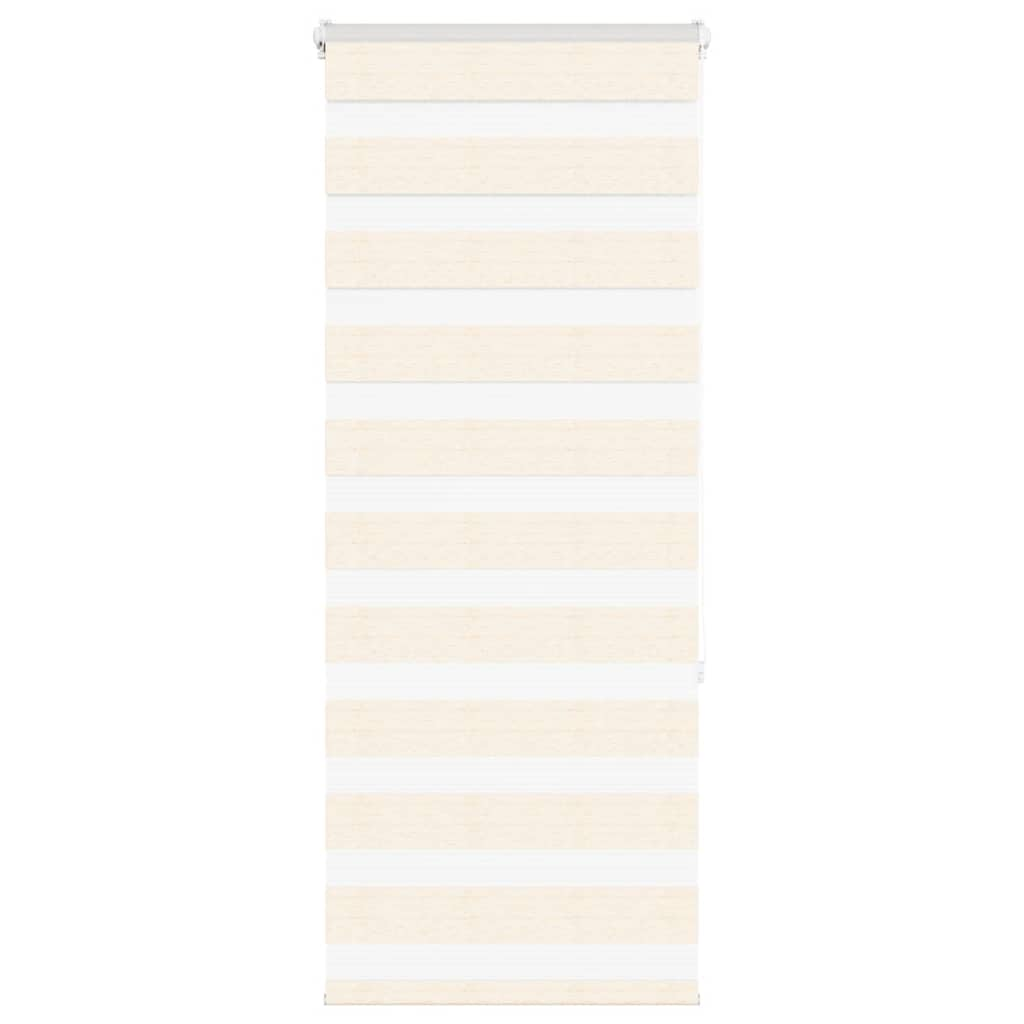 vidaXL Zebra Blind Marble Beige 55x150 cm Fabric Width 50.9 cm Polyester