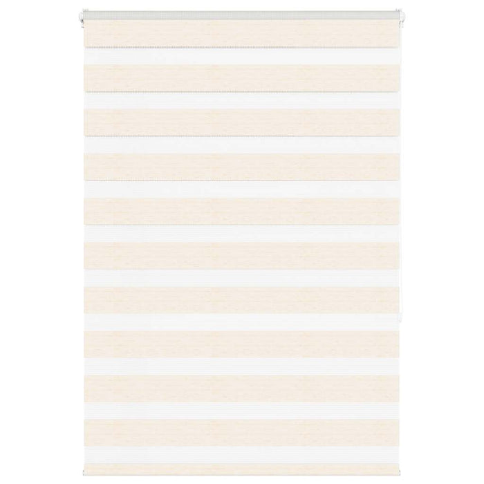 vidaXL Zebra Blind Marble Beige 100x150 cm Fabric Width 95.9 cm Polyester