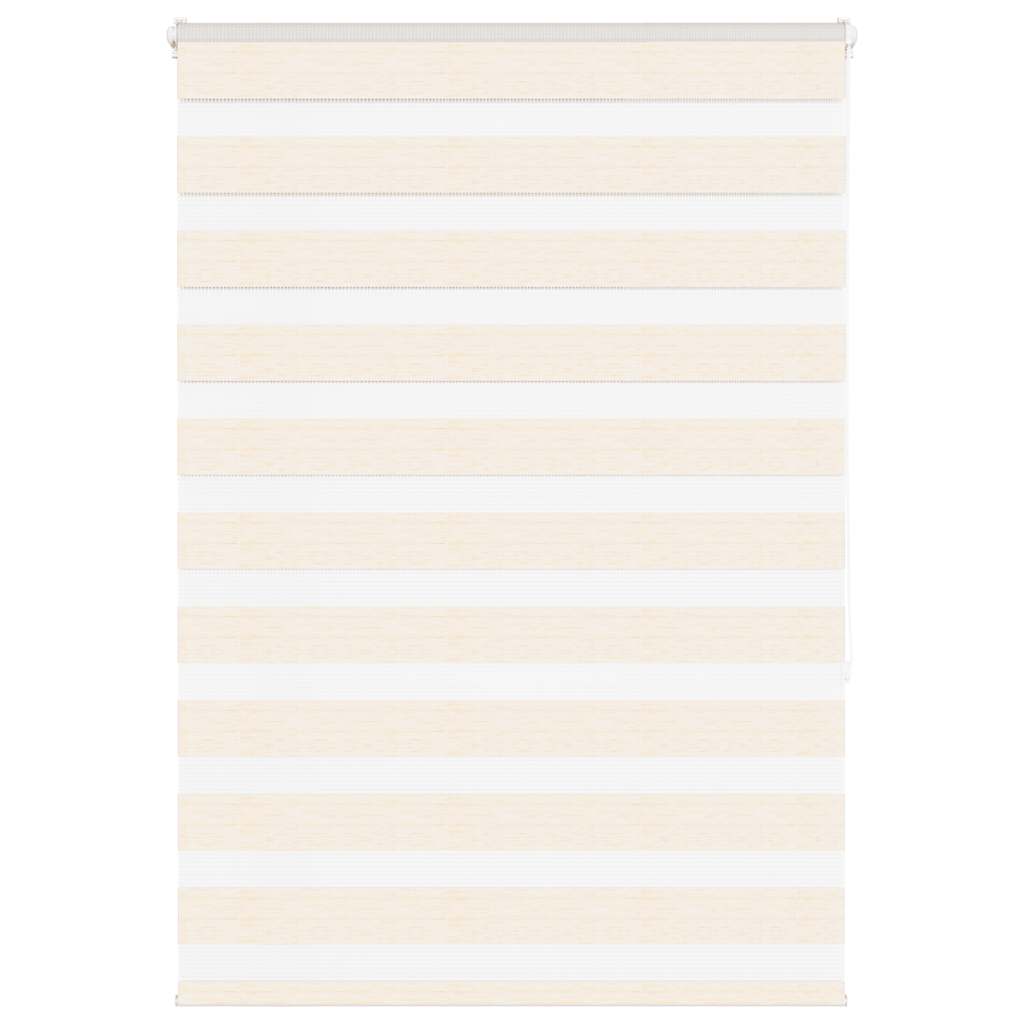 vidaXL Zebra Blind Marble Beige 105x150 cm Fabric Width 100.9 cm Polyester