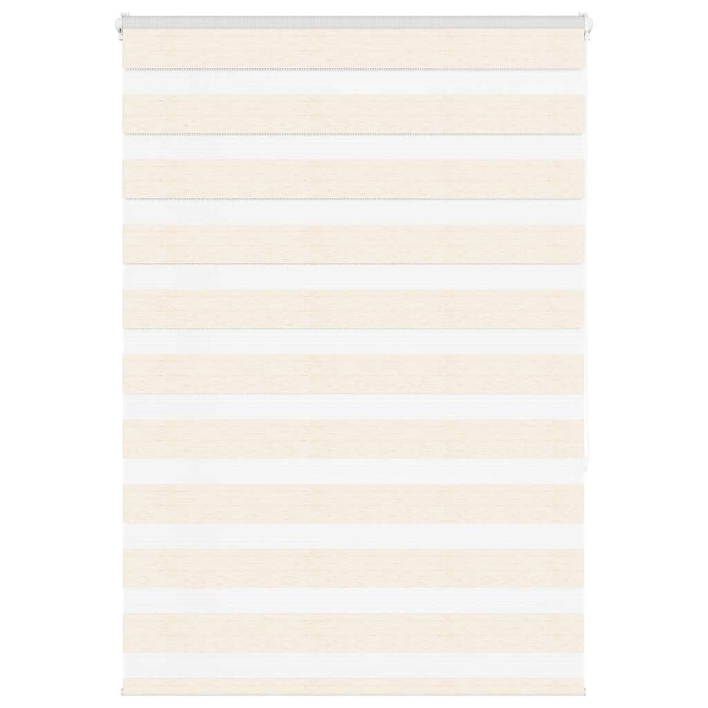 vidaXL Zebra Blind Marble Beige 115x150 cm Fabric Width 110.9 cm Polyester