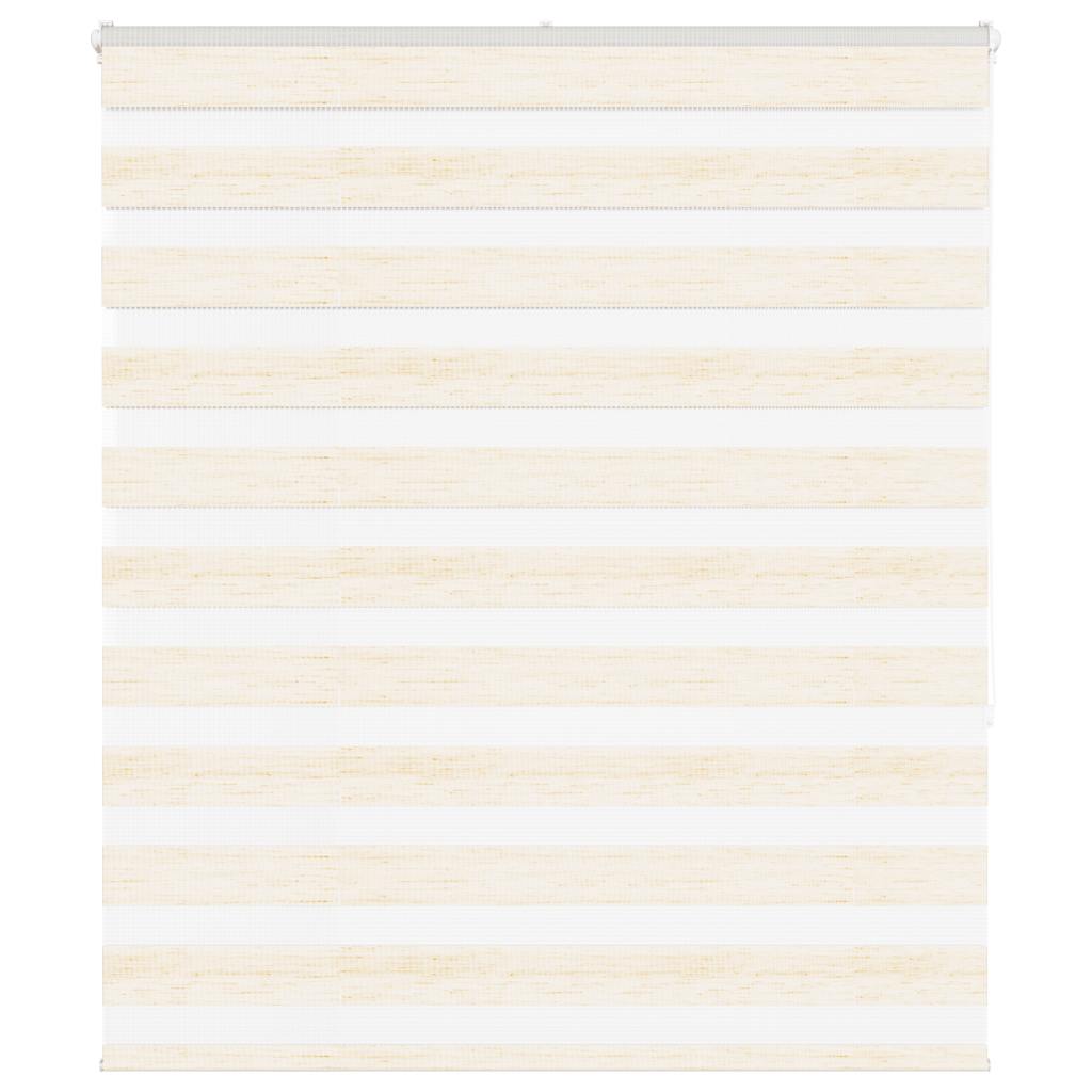 vidaXL Zebra Blind Marble Beige 125x150 cm Fabric Width 120.9 cm Polyester