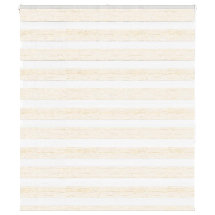 vidaXL Zebra Blind Marble Beige 125x150 cm Fabric Width 120.9 cm Polyester