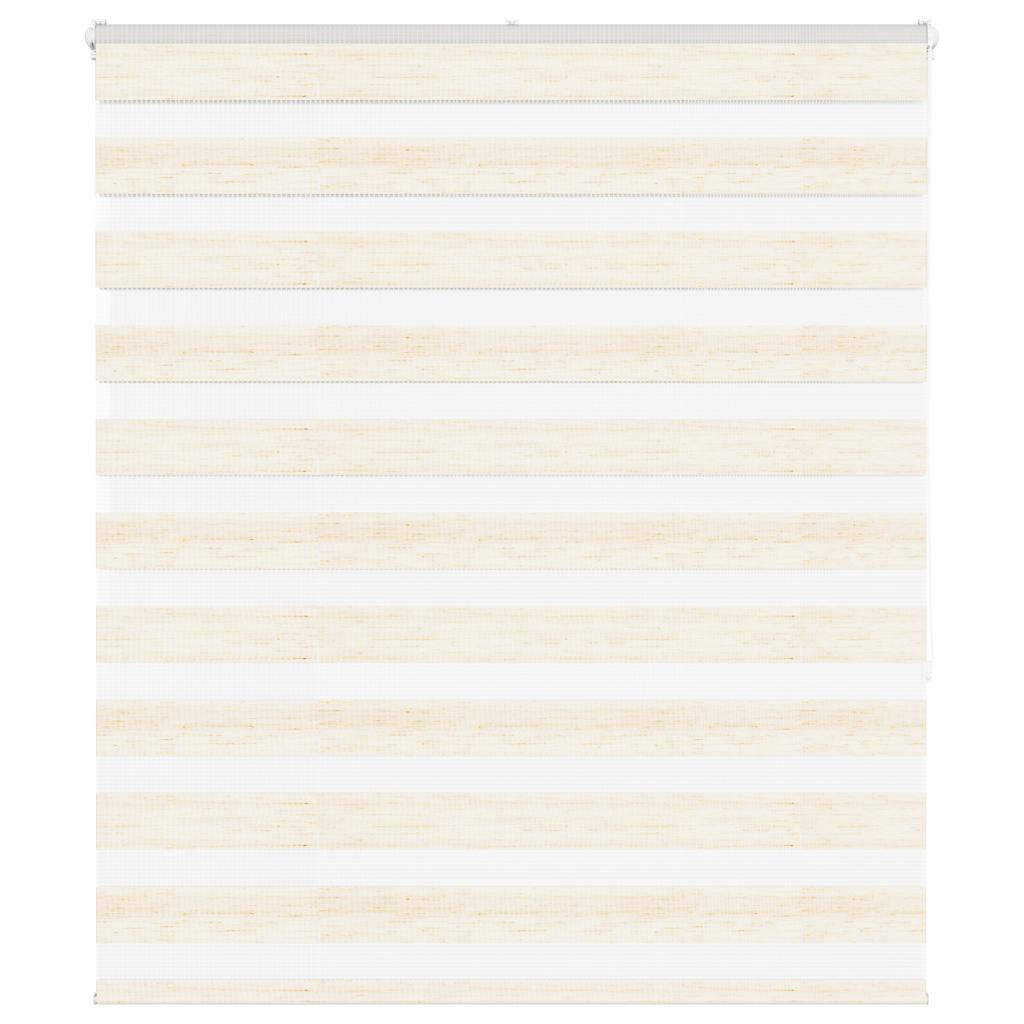 vidaXL Zebra Blind Marble Beige 130x150 cm Fabric Width 125.9 cm Polyester