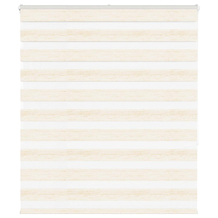 vidaXL Zebra Blind Marble Beige 130x150 cm Fabric Width 125.9 cm Polyester