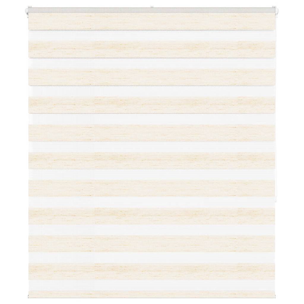 vidaXL Zebra Blind Marble Beige 135x150 cm Fabric Width 130.9 cm Polyester