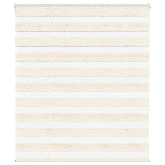 vidaXL Zebra Blind Marble Beige 135x150 cm Fabric Width 130.9 cm Polyester