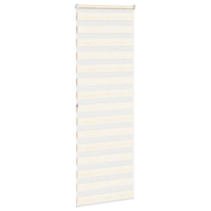 vidaXL Zebra Blind Marble Beige 75x200 cm Fabric Width 70.9 cm Polyester