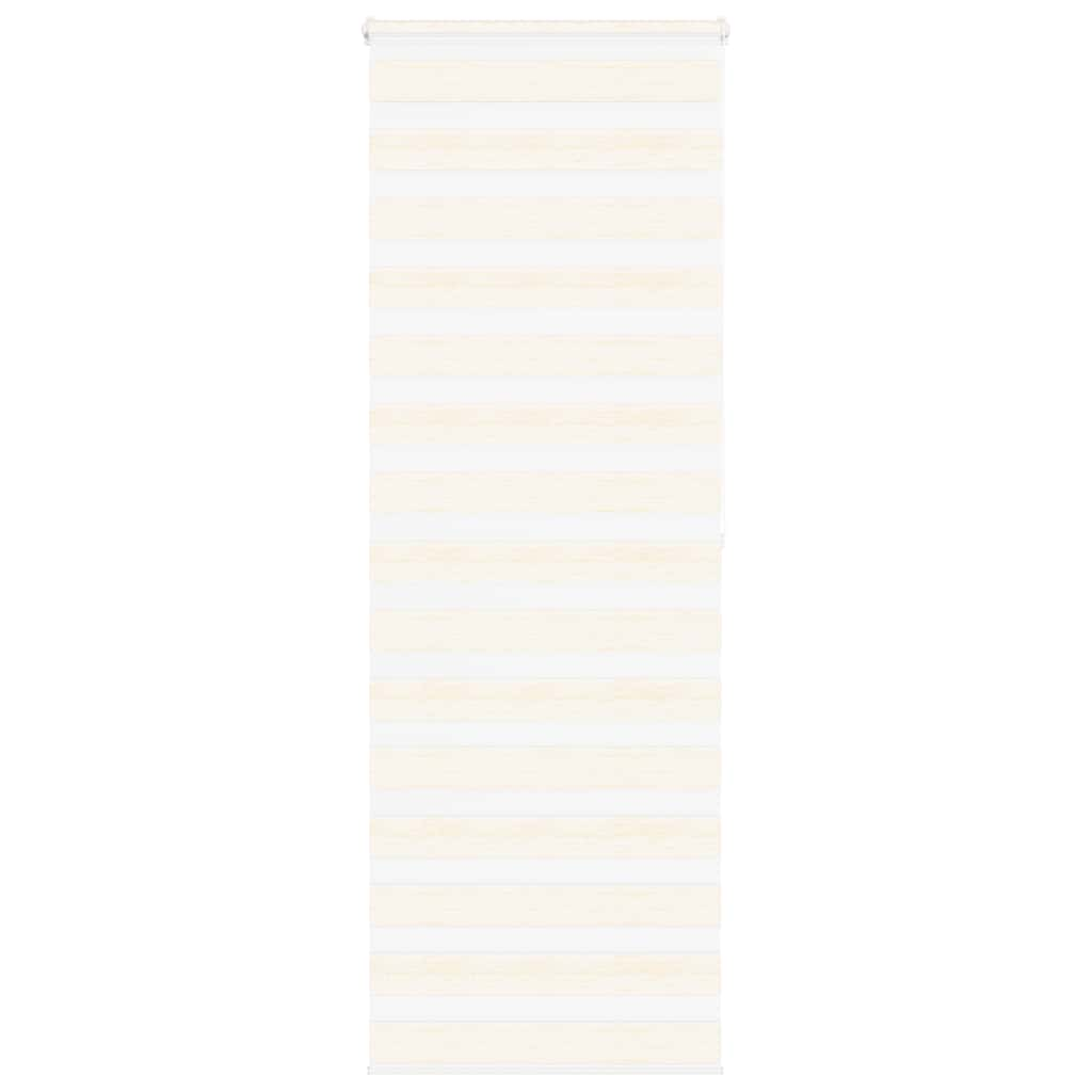 vidaXL Zebra Blind Marble Beige 85x200 cm Fabric Width 80.9 cm Polyester