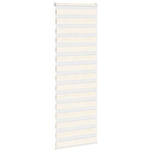 vidaXL Zebra Blind Marble Beige 90x200 cm Fabric Width 85.9 cm Polyester