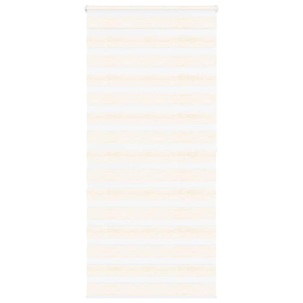 vidaXL Zebra Blind Marble Beige 95x200 cm Fabric Width 90.9 cm Polyester