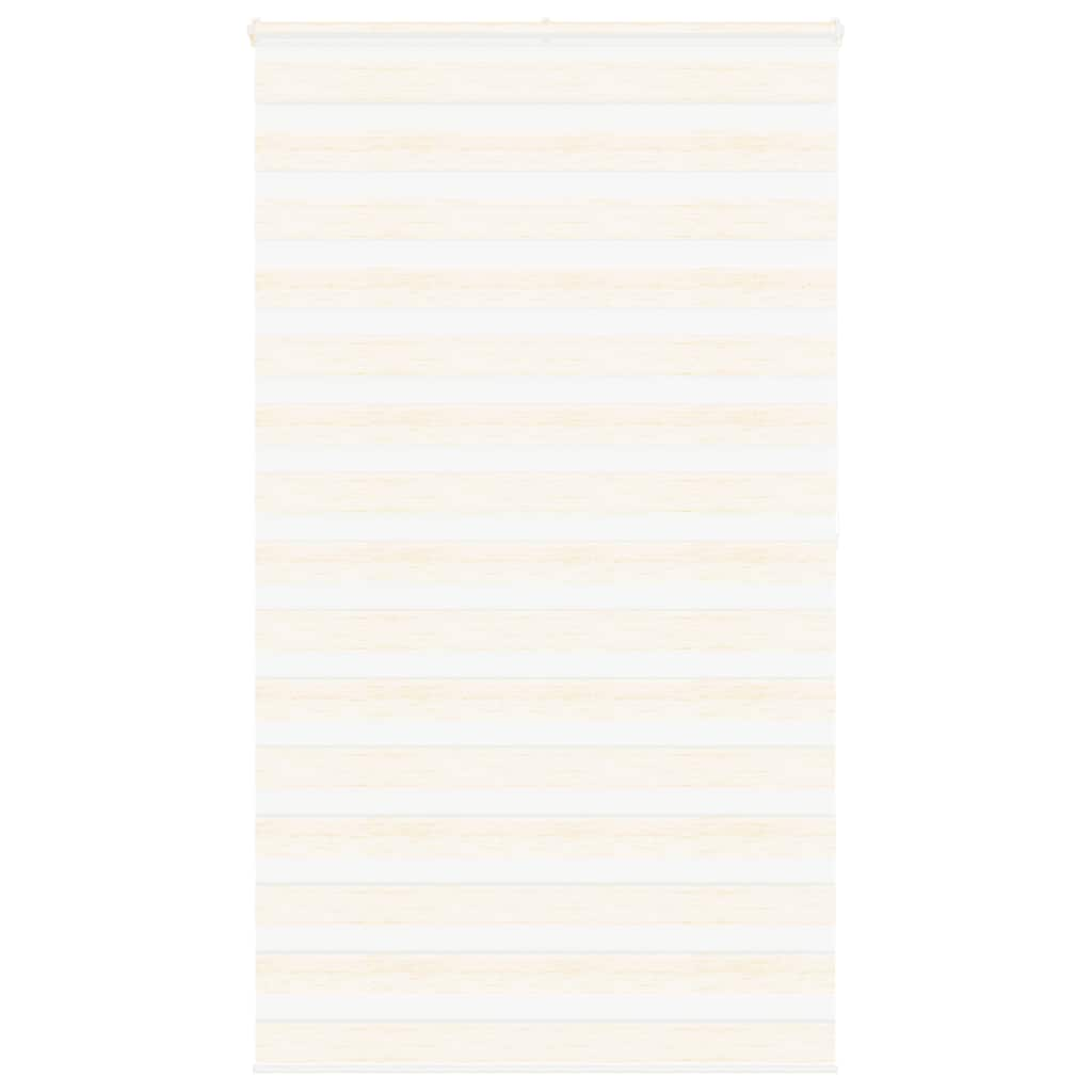 vidaXL Zebra Blind Marble Beige 130x200 cm Fabric Width 125.9 cm Polyester