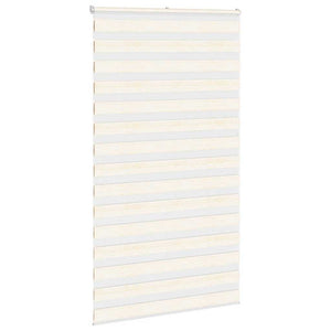 vidaXL Zebra Blind Marble Beige 130x200 cm Fabric Width 125.9 cm Polyester