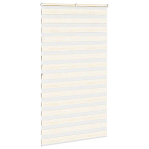 vidaXL Zebra Blind Marble Beige 135x200 cm Fabric Width 130.9 cm Polyester