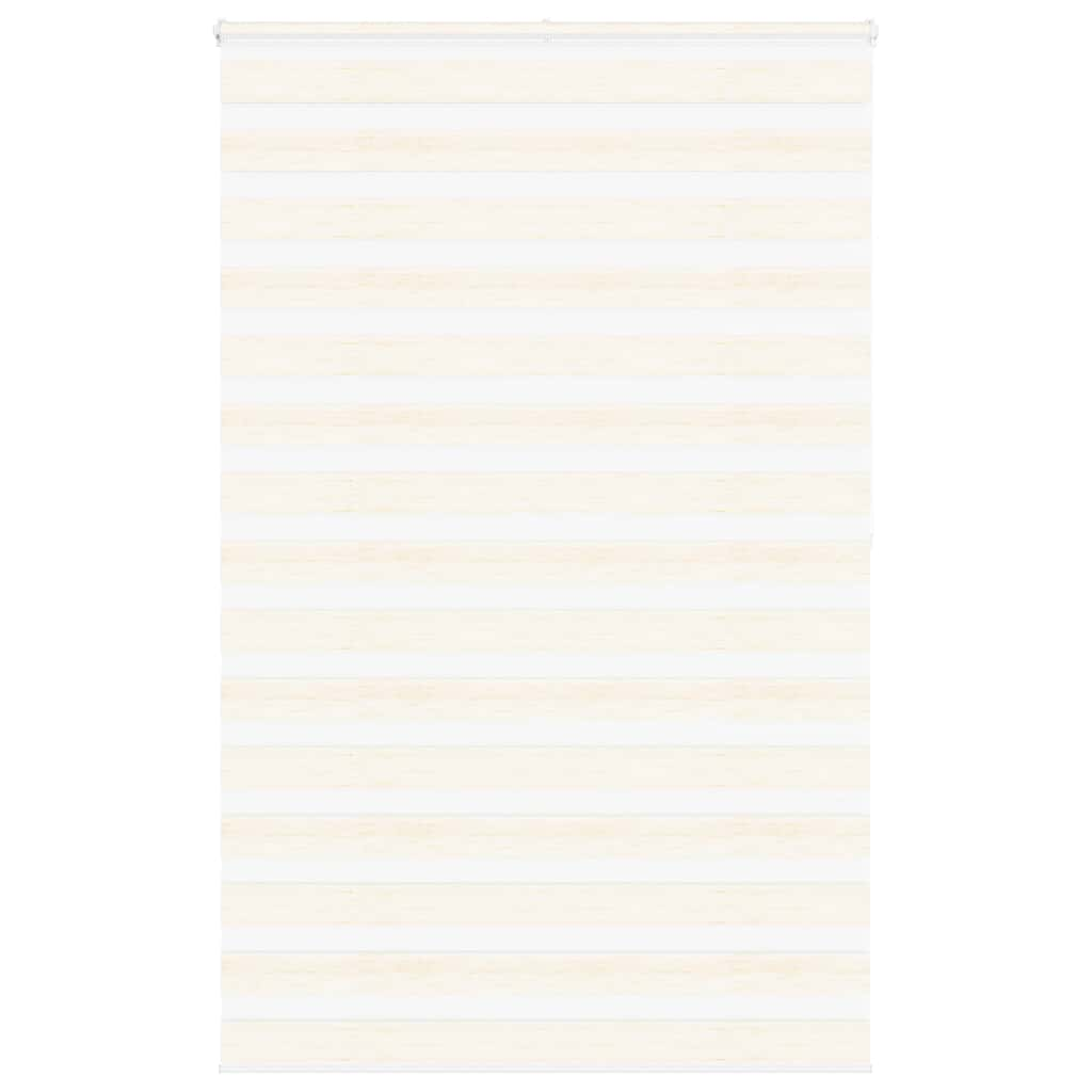 vidaXL Zebra Blind Marble Beige 140x200 cm Fabric Width 135.9 cm Polyester