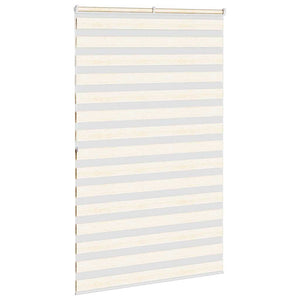 vidaXL Zebra Blind Marble Beige 140x200 cm Fabric Width 135.9 cm Polyester