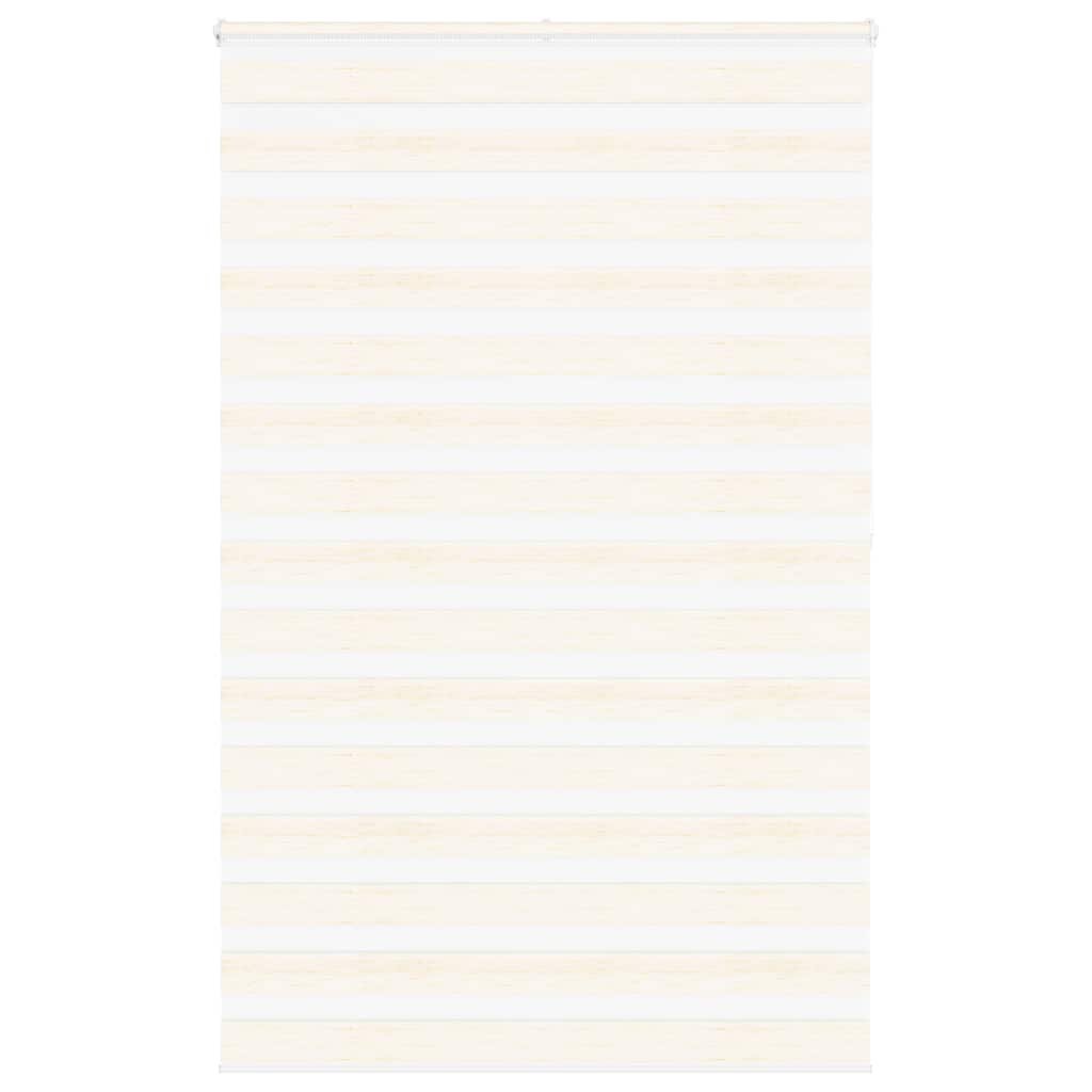 vidaXL Zebra Blind Marble Beige 145x200 cm Fabric Width 140.9 cm Polyester