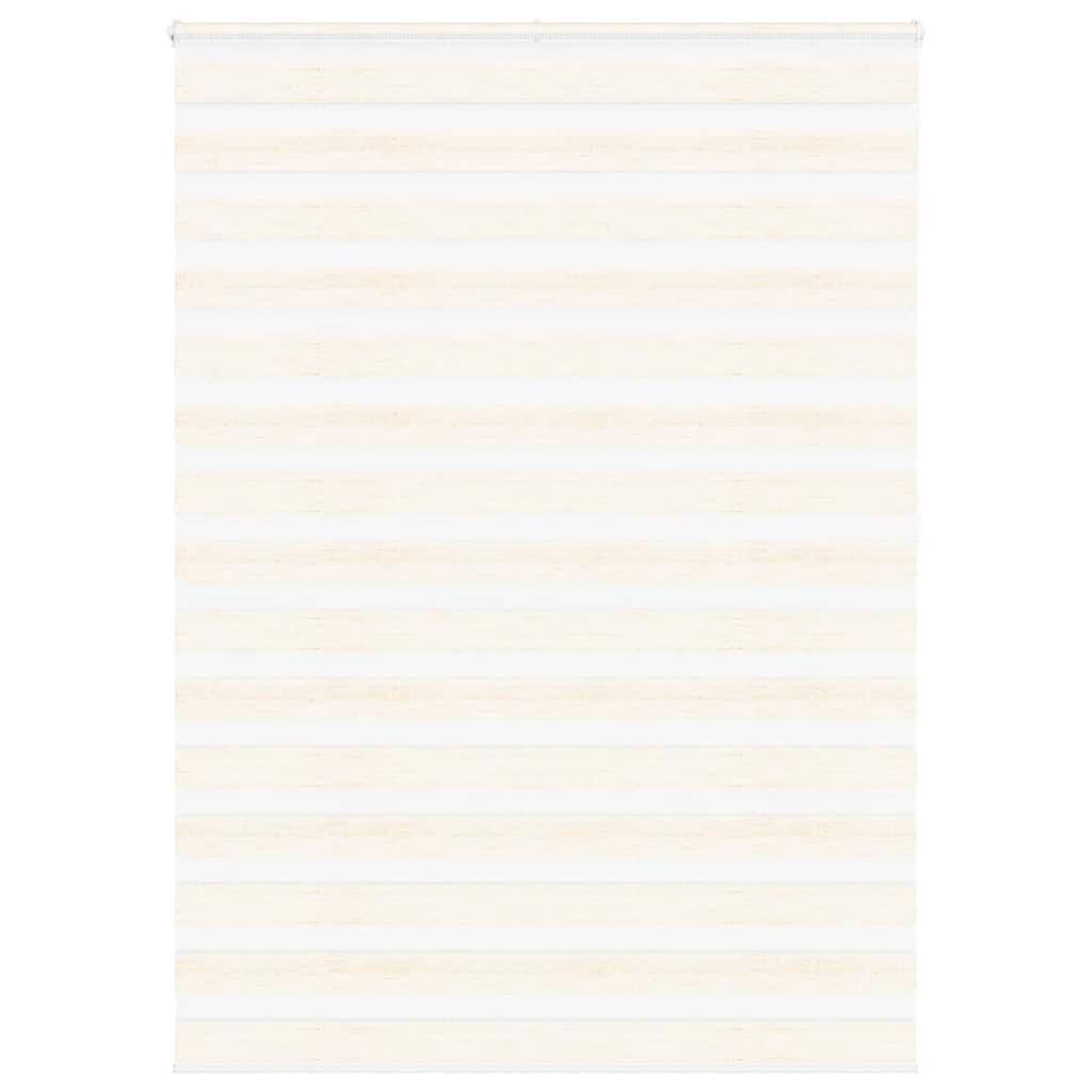 vidaXL Zebra Blind Marble Beige 155x200 cm Fabric Width 150.9 cm Polyester