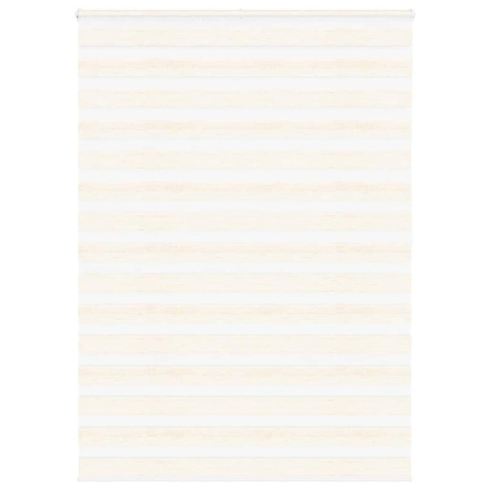 vidaXL Zebra Blind Marble Beige 155x200 cm Fabric Width 150.9 cm Polyester