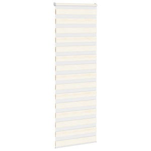 vidaXL Zebra Blind Marble Beige 85x230 cm Fabric Width 80.9 cm Polyester