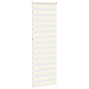 vidaXL Zebra Blind Marble Beige 90x230 cm Fabric Width 85.9 cm Polyester