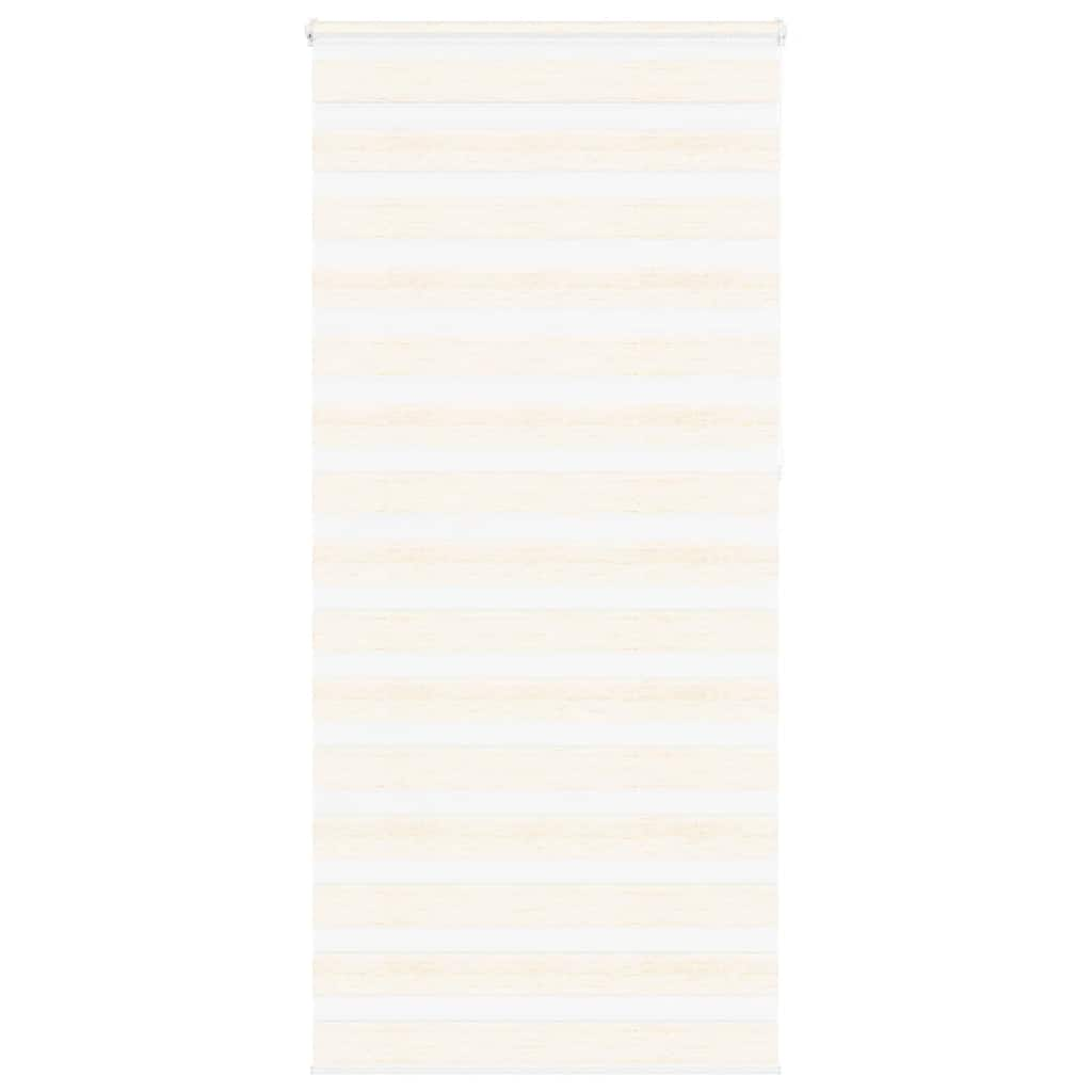 vidaXL Zebra Blind Marble Beige 115x230 cm Fabric Width 110.9 cm Polyester