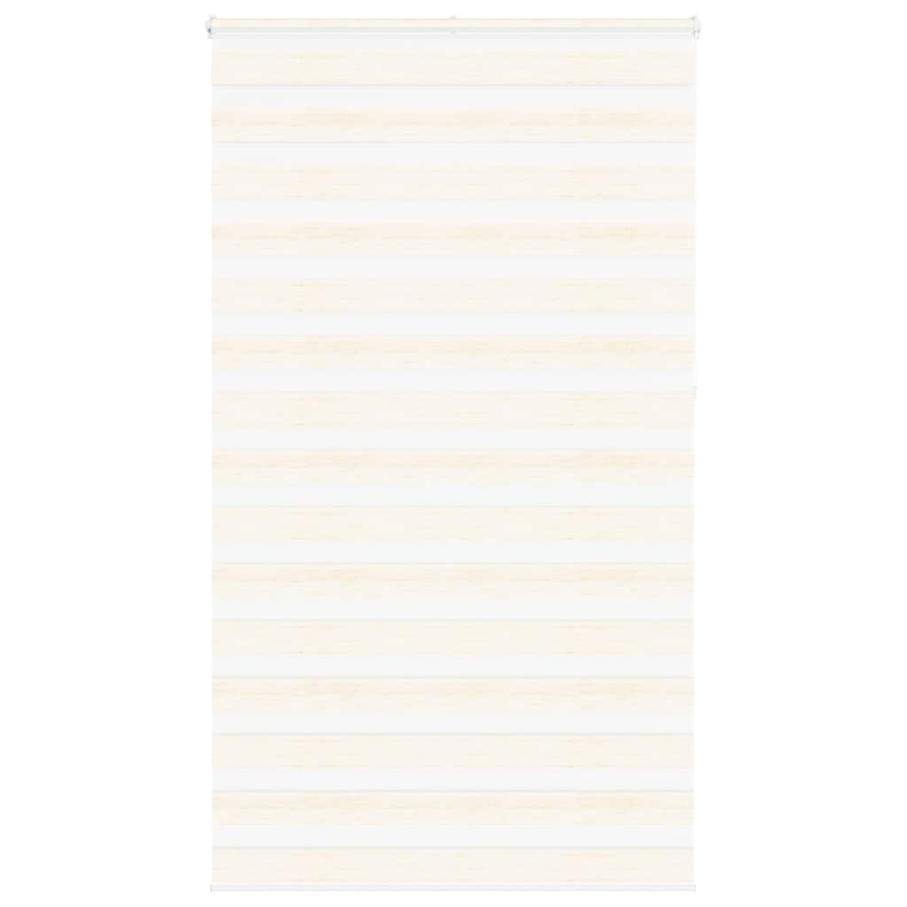 vidaXL Zebra Blind Marble Beige 130x230 cm Fabric Width 125.9 cm Polyester