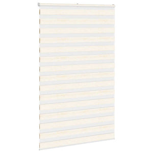 vidaXL Zebra Blind Marble Beige 145x230 cm Fabric Width 140.9 cm Polyester