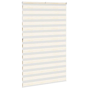 vidaXL Zebra Blind Marble Beige 150x230 cm Fabric Width 145.9 cm Polyester