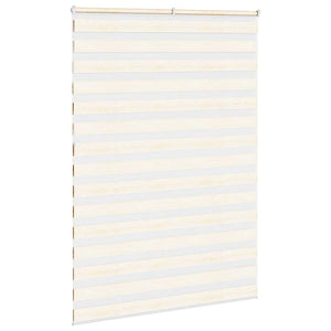 vidaXL Zebra Blind Marble Beige 155x230 cm Fabric Width 150.9 cm Polyester