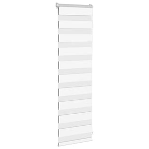 vidaXL Zebra Blind White 40x100 cm Fabric Width 35.9 cm Polyester