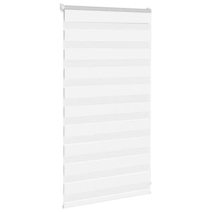 vidaXL Zebra Blind White 70x100 cm Fabric Width 65.9 cm Polyester