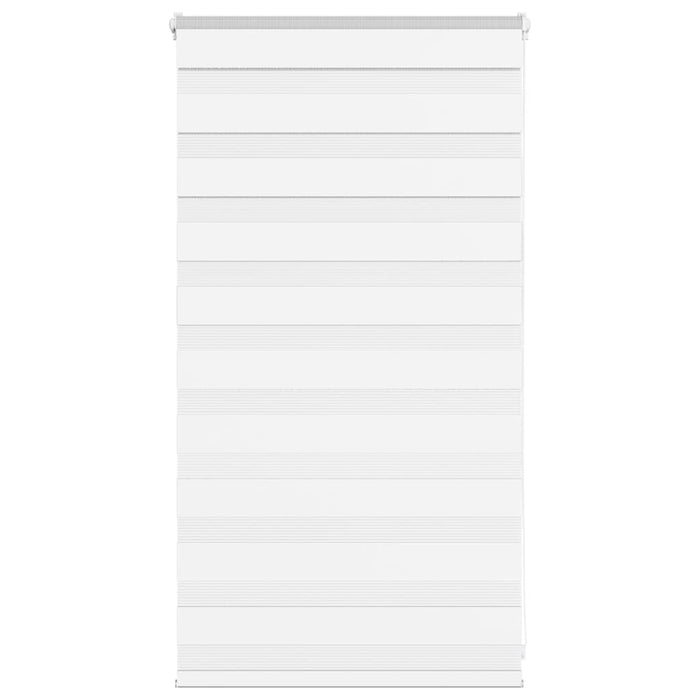 vidaXL Zebra Blind White 75x100 cm Fabric Width 70.9 cm Polyester