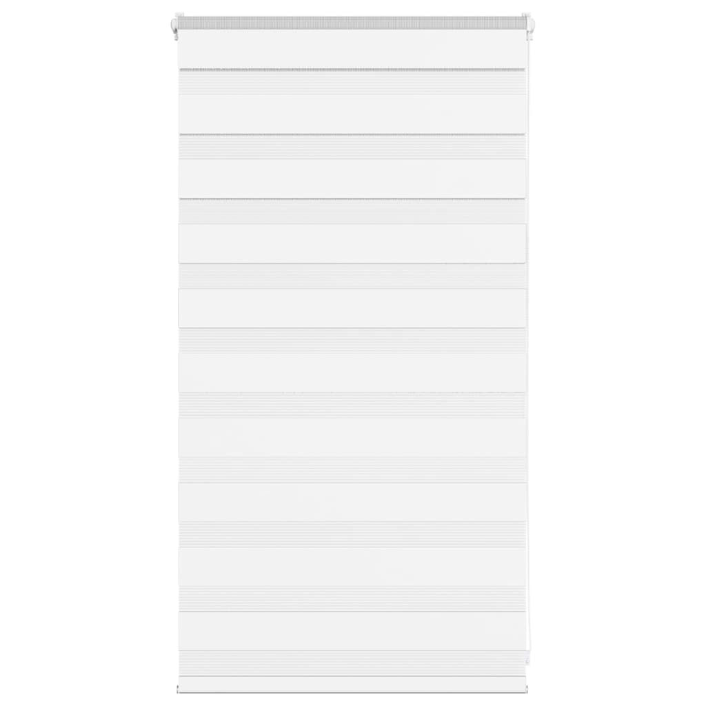 vidaXL Zebra Blind White 80x100 cm Fabric Width 75.9 cm Polyester