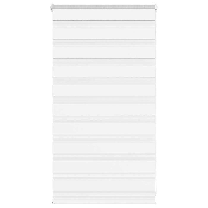 vidaXL Zebra Blind White 85x100 cm Fabric Width 80.9 cm Polyester