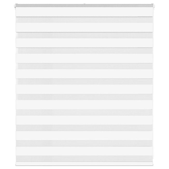 vidaXL Zebra Blind White 120x100 cm Fabric Width 115.9 cm Polyester