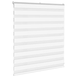 vidaXL Zebra Blind White 120x100 cm Fabric Width 115.9 cm Polyester