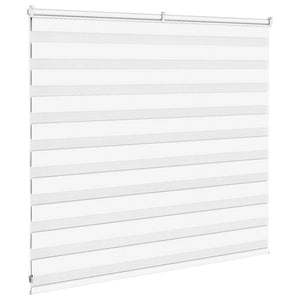 vidaXL Zebra Blind White 155x100 cm Fabric Width 150.9 cm Polyester