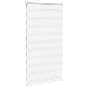 vidaXL Zebra Blind White 75x150 cm Fabric Width 70.9 cm Polyester