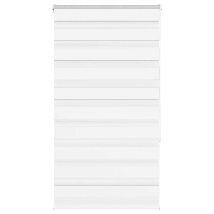 vidaXL Zebra Blind White 80x150 cm Fabric Width 75.9 cm Polyester