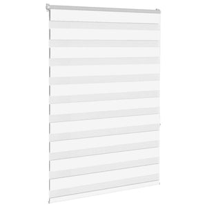 vidaXL Zebra Blind White 95x150 cm Fabric Width 90.9 cm Polyester