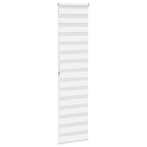 vidaXL Zebra Blind White 55x200 cm Fabric Width 50.9 cm Polyester