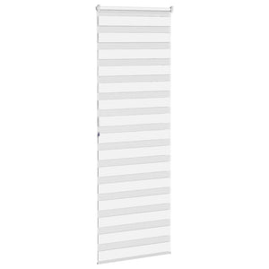 vidaXL Zebra Blind White 85x200 cm Fabric Width 80.9 cm Polyester