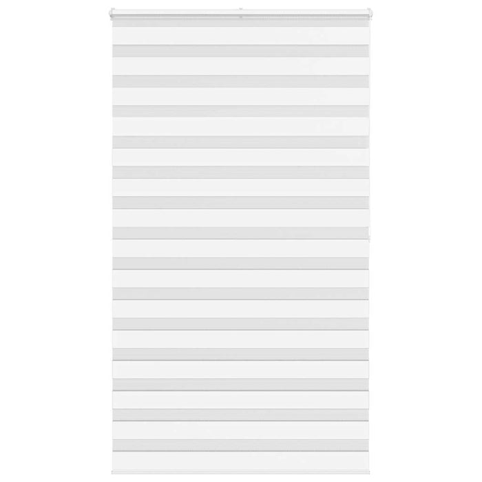 vidaXL Zebra Blind White 120x200 cm Fabric Width 115.9 cm Polyester