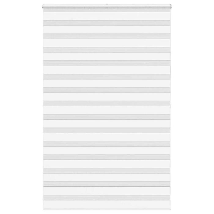 vidaXL Zebra Blind White 145x200 cm Fabric Width 140.9 cm Polyester